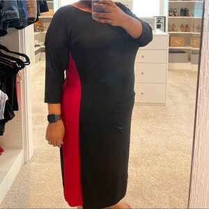 Black and red dress